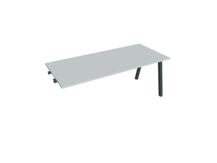 Rokovací stôl UNI A, k pozdĺ. reťazeniu, 180x75,5x80 cm, sivá/čierna