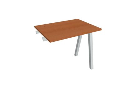 Pracovný stôl UNI A, k pozdĺ. reťazeniu, 80x75,5x60 cm, čerešňa/sivá