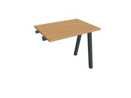 Pracovný stôl UNI A, k pozdĺ. reťazeniu, 80x75,5x60 cm, buk/čierna