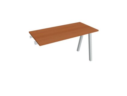 Pracovný stôl UNI A, k pozdĺ. reťazeniu, 120x75,5x60 cm, čerešňa/sivá