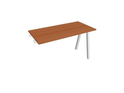 Pracovný stôl UNI A, k pozdĺ. reťazeniu, 120x75,5x60 cm, čerešňa/biela