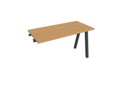 Pracovný stôl UNI A, k pozdĺ. reťazeniu, 120x75,5x60 cm, buk/čierna