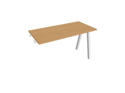 Pracovný stôl UNI A, k pozdĺ. reťazeniu, 120x75,5x60 cm, buk/biela