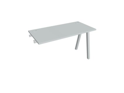 Pracovný stôl UNI A, k pozdĺ. reťazeniu, 120x75,5x60 cm, sivá/sivá