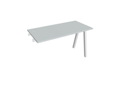 Pracovný stôl UNI A, k pozdĺ. reťazeniu, 120x75,5x60 cm, sivá/biela