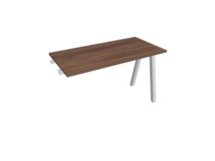 Pracovný stôl UNI A, k pozdĺ. reťazeniu, 120x75,5x60 cm, orech/sivá