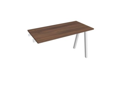 Pracovný stôl UNI A, k pozdĺ. reťazeniu, 120x75,5x60 cm, orech/biela