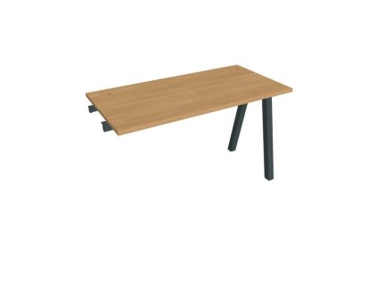 Pracovný stôl UNI A, k pozdĺ. reťazeniu, 120x75,5x60 cm, dub/čierna