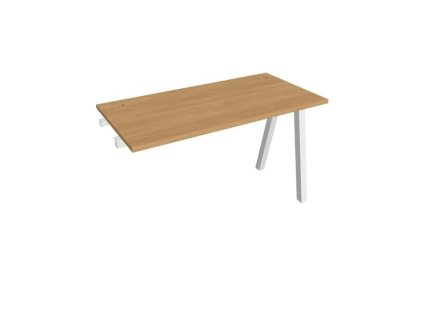 Pracovný stôl UNI A, k pozdĺ. reťazeniu, 120x75,5x60 cm, dub/biela