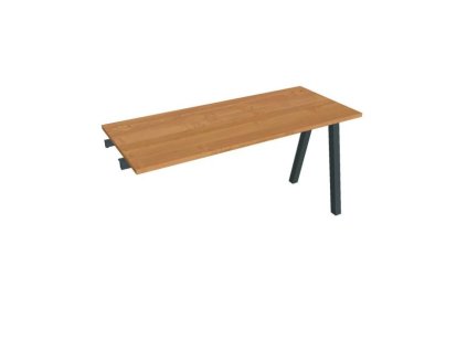 Pracovný stôl UNI A, k pozdĺ. reťazeniu, 140x75,5x60 cm, jelša/čierna