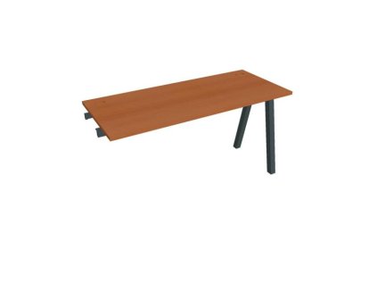 Pracovný stôl UNI A, k pozdĺ. reťazeniu, 140x75,5x60 cm, čerešňa/čierna