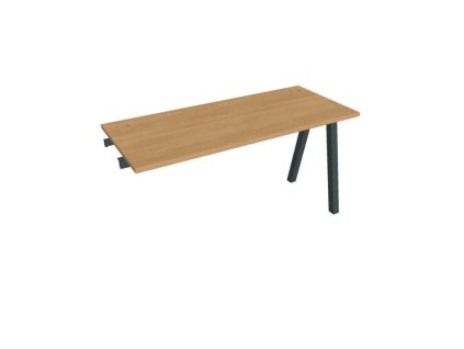 Pracovný stôl UNI A, k pozdĺ. reťazeniu, 140x75,5x60 cm, dub/čierna