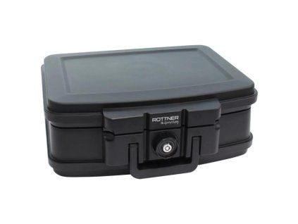 Ohňovzdorný box Fire Data 2, na kľúč, čierny