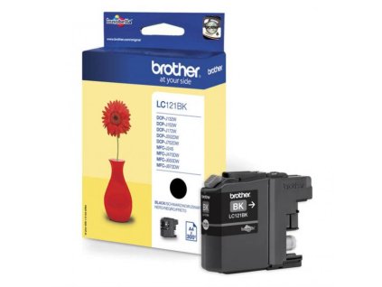 Atramentová náplň Brother LC-121 pre DCP-J132W/J152W/J552DW/MFC-J470DW black (300 str.)