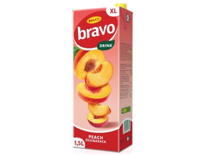 Ovocný nápoj Bravo Broskyňa 1,5 ℓ