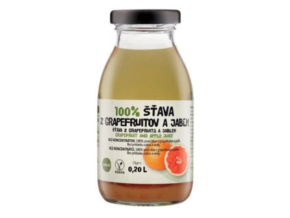 ZDRAVO šťava 100% grapefruitová-jablková 10 x 0,2 ℓ NEVRATNÉ SKLO