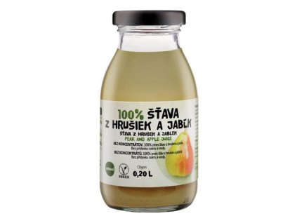 ZDRAVO šťava 100% hruškovo-jablková 10 x 0,2 ℓ NEVRATNÉ SKLO