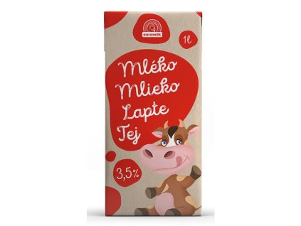 Trvanlivé mlieko Euromilk plnotučné 3,5% 1 ℓ