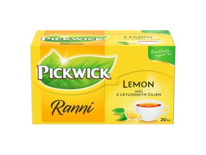 Čaj PICKWICK čierny ranný s citrónom 25 x 1,75g/ 20 x 1,75g