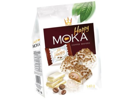 Oblátky HAPPY MOKA s kávovou príchuťou 140 g