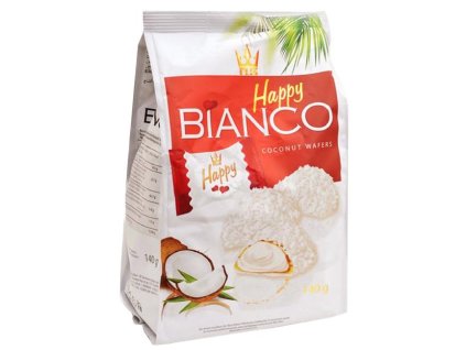 Oblátky HAPPY Bianco Red s kokosovou náplňou 140 g