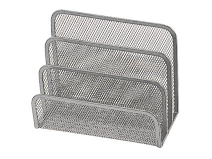 Drôtený stojan na listy 170x135x83mm strieborný