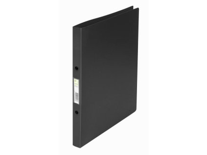 Zakladač 2-krúžkový Q-CONNECT celoplastový 1,6cm čierny
