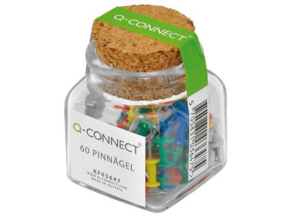 Napichovacie špendlíky Q-CONNECT mix farieb 60ks