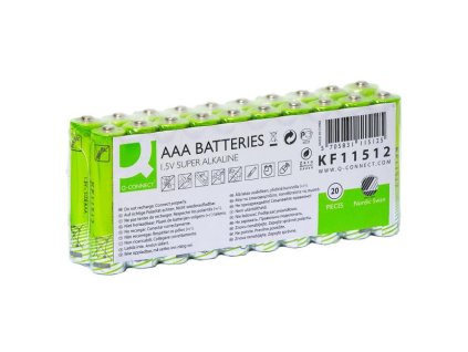 Batéria Q-CONNECT AAA Nordic Swan mikrotužkové 20 ks
