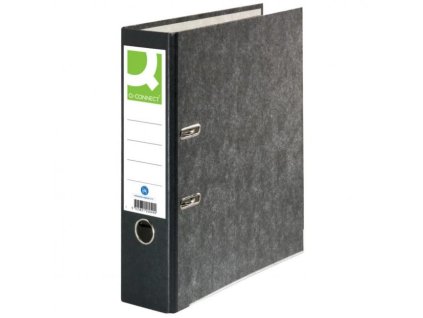 Zakladač pákový Mramor Q-CONNECT 7,5cm čierny