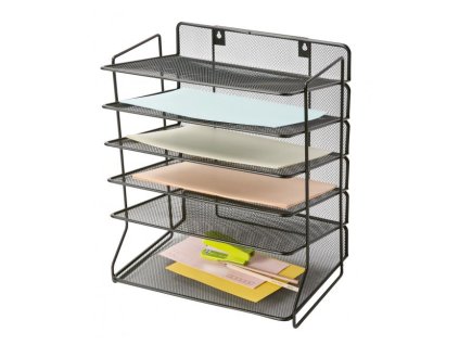 Drôtený stojan Q-CONNECT so 6 odkladačmi