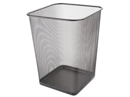 Drôtený kôš 18 ℓ hranatý čierny