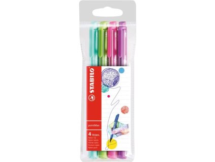 Sada popisovačov STABILO pointMax 4ks