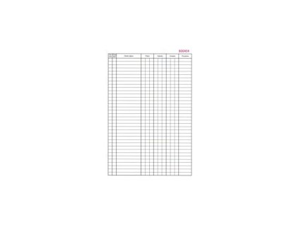 Pokladničná kniha, A4, číslovaná, bez priepisu, 50 listov