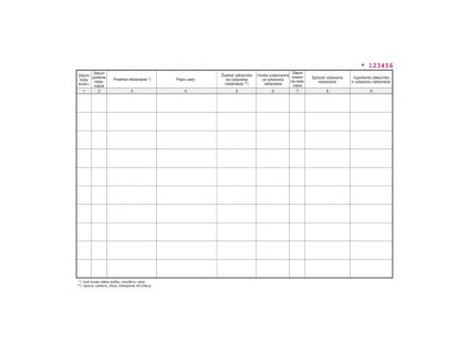 Kniha evidencie reklamácií, A4, 30 listov