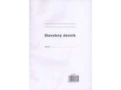 Stavebný denník, A4, 25x3+8 listov, samoprepis, číslovaný