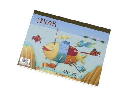 Skicár A3 10 listový biely