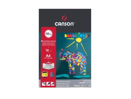 Farebné výkresy - blok A4, mix 10 farieb, 160g, `Šport`