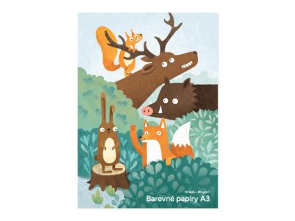 Farebný papier A3 10 listov