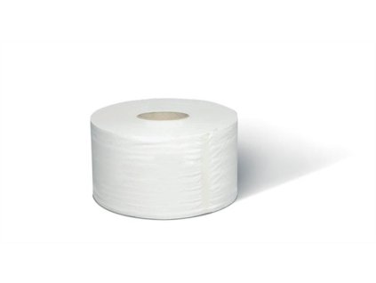 Toaletný papier, T2 systém, 1-vrstvový, priemer: 19 cm, Universal, TORK "Mini Jumbo", biela