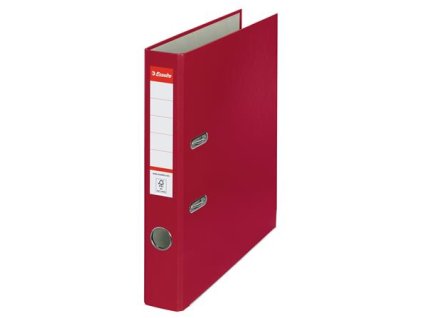 Pákový šanón, 50 mm, A4, PP/kartón, ochranné spodné kovanie, ESSELTE "Economy", bordový