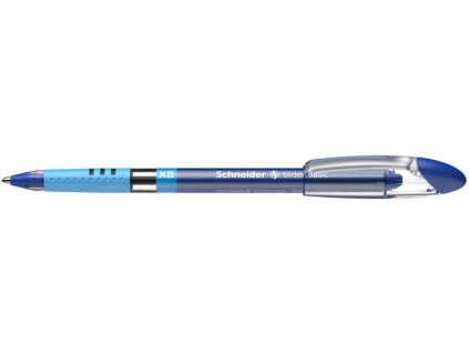Guľôčkové pero, 0,7 mm, s vrchnákom, SCHNEIDER "Slider XB", modré