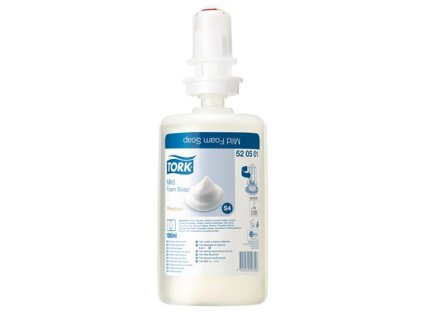 Penové mydlo, jemne parfumované, 1 l, S4 systém, TORK, priehľadná
