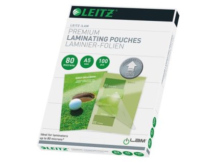 Laminovacia fólia, 80 mikr.,  A5, lesklá, UDT technológia, LEITZ "iLam"