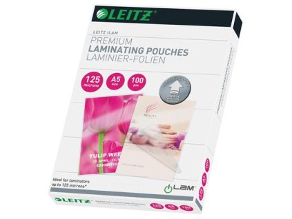 Laminovacia fólia, 125 mikr., A5, lesklá, UDT technológia, LEITZ "iLam"