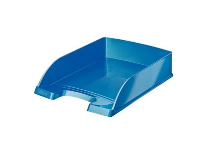 Odkladač, plastový, LEITZ "Wow", modrá