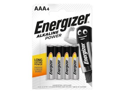 Batérie, AAA mikrotužková, 4 ks, ENERGIZER "Alkaline Power"
