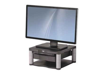 Stojan na monitor, FELLOWES, "Premium Plus™", grafitový sivý