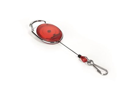 Výsuvný kotúč, s možnosťou vysunutia, so svorkou, DURABLE "Style", červený