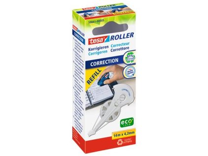 Náplň do korekčného rollera, 4,2 mm x 14 m, TESA "ecoLogo®"